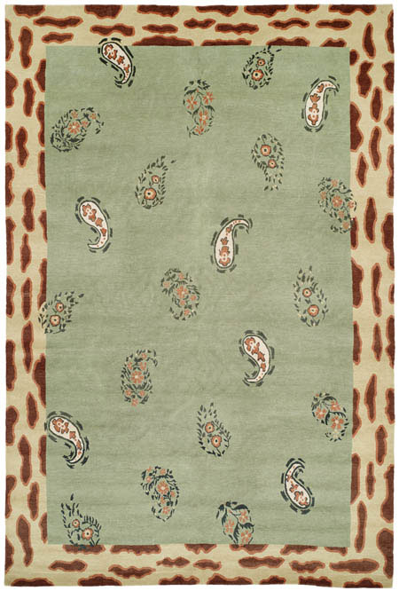 Anya Paisley Rug<br />100% wool<br />6'x9'<br /><br /><br />