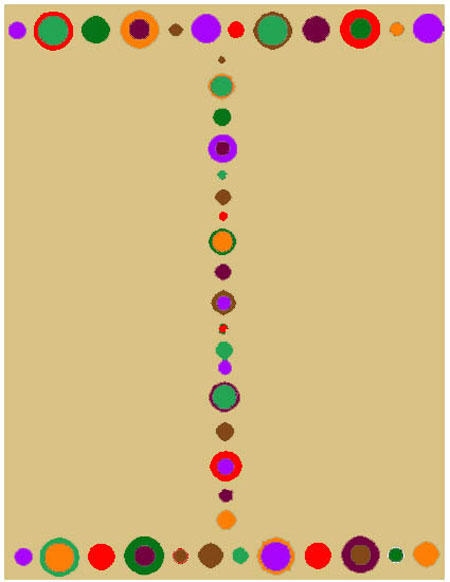 MD Circles 1C<br />100% wool<br />5'x8'<br /><br /><br />