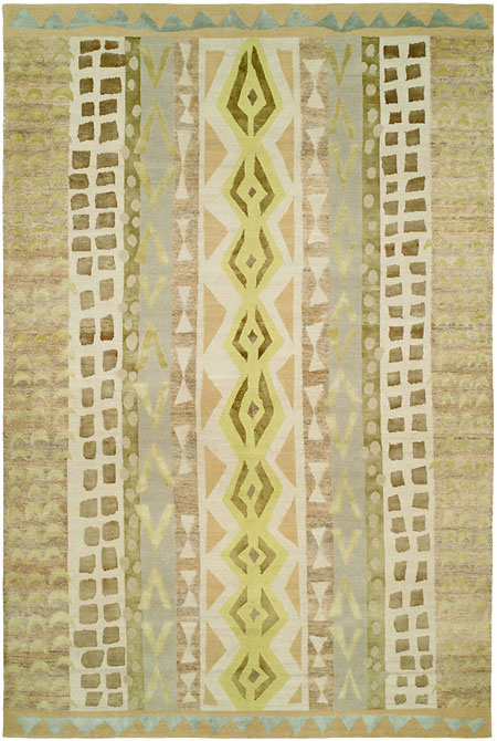 Arabesque<br />wool,silk,hemp<br />6'x9'<br /><br /><br />