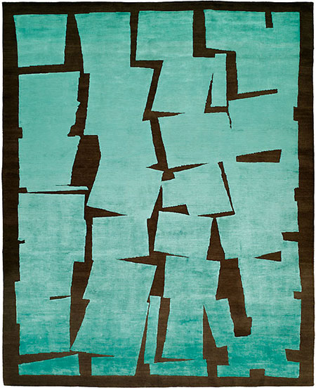 Cubist<br />Wool & silk<br />8'x10'<br /><br /><br />