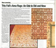 HFN, September 22, 2003, Sara Schneidman Rugs