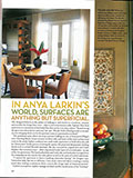 House & Garden, June 2005, Anya Larkin Feature Story